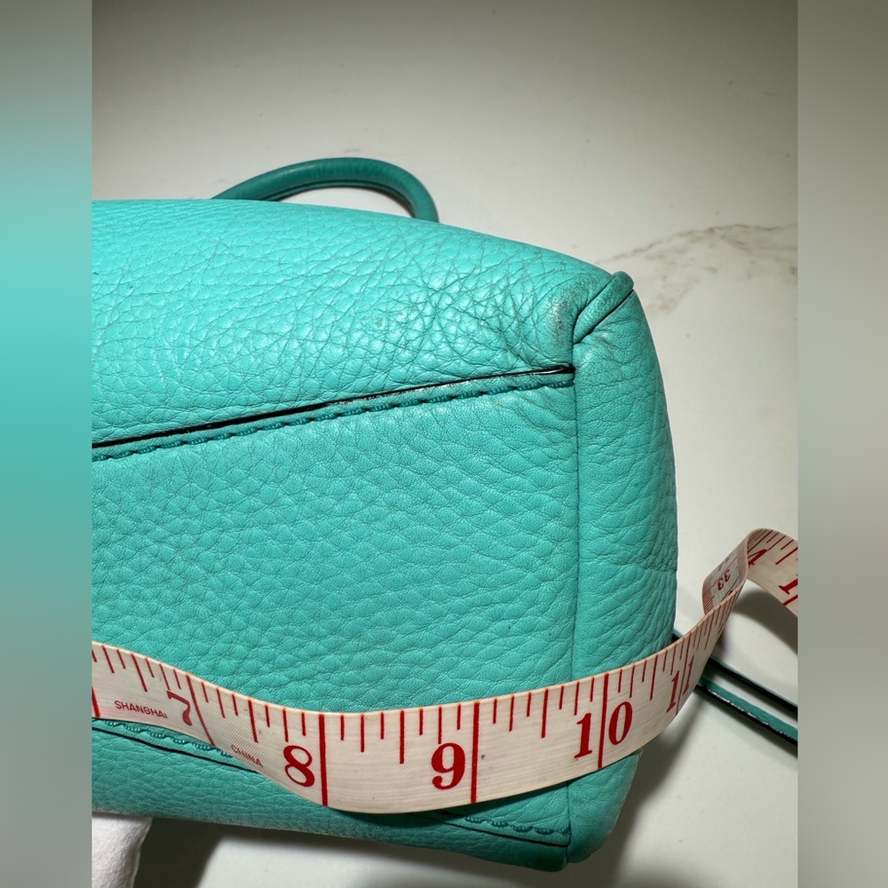 KATE SPADE Leather Crossbody or Handbag, Zipper top, Turquoise Green - Picture 6 of 16